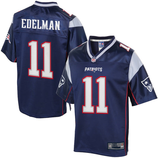 New England Patriots S Julian Edelman Big Tall NFL jersey front view