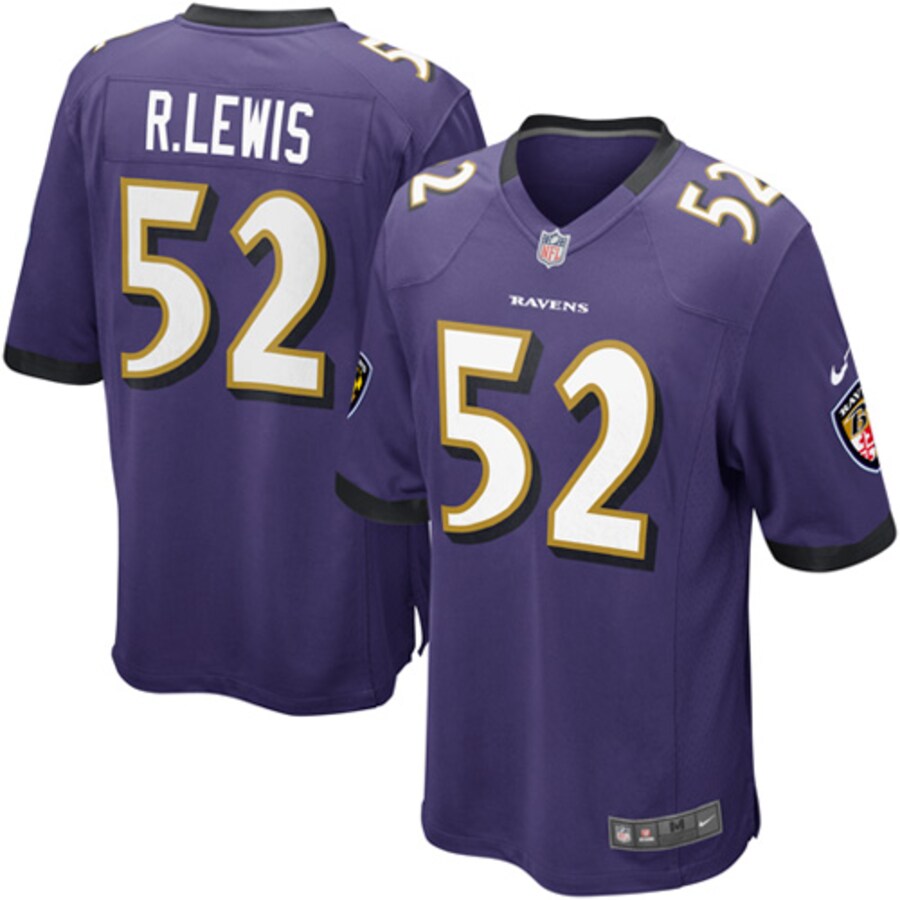 Baltimore Ravens S Ray Lewis NFL jersey front view