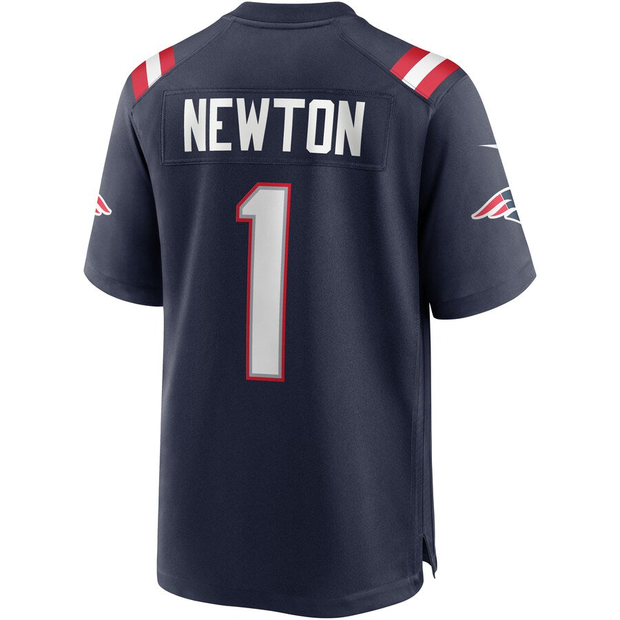 New England Patriots Cam Newton NFL jersey front view