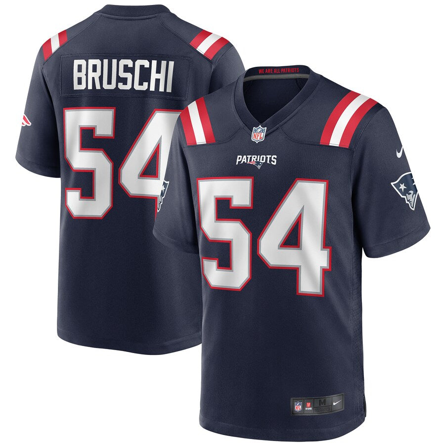New England Patriots Tedy Bruschi NFL jersey front view