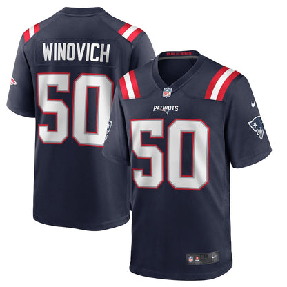 New England Patriots Chase Winovich NFL jersey front view