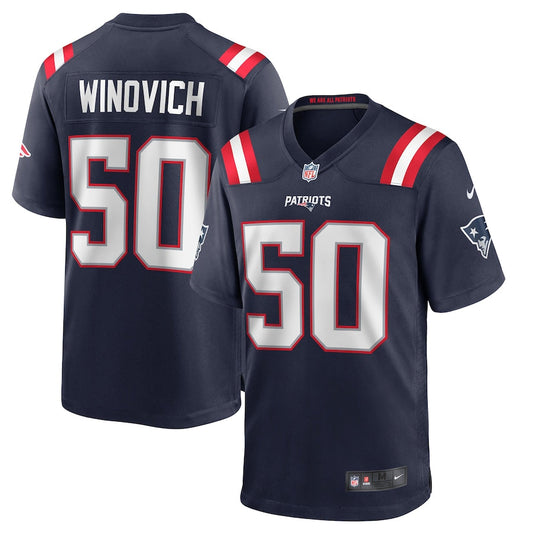 New England Patriots Chase Winovich NFL jersey front view
