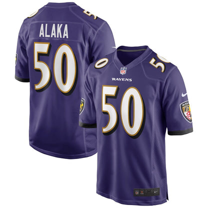 Baltimore Ravens Otaro Alaka NFL jersey front view