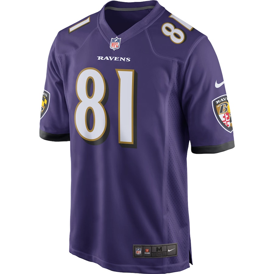 Baltimore Ravens Hayden Hurst NFL jersey front view