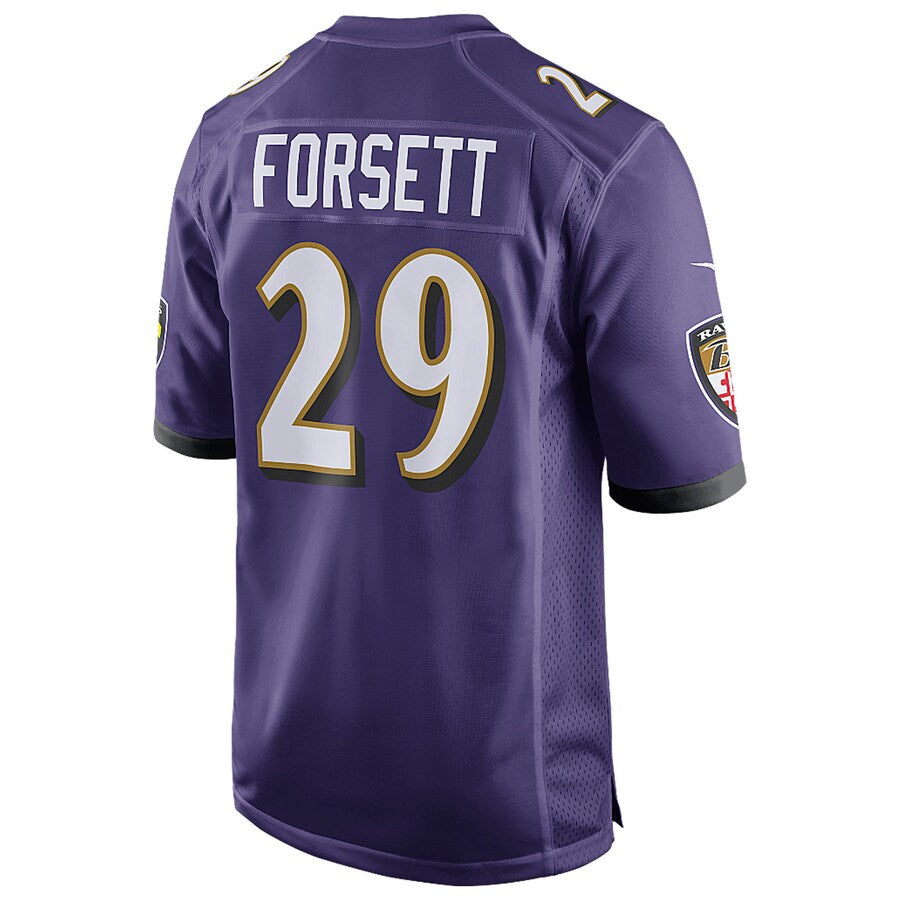 Baltimore Ravens Justin Forsett Patch NFL jersey front view