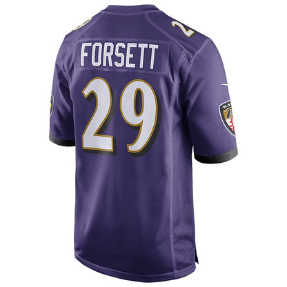 Baltimore Ravens Justin Forsett Patch NFL jersey front view