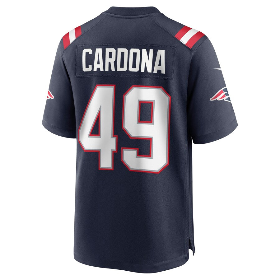 New England Patriots Joe Cardona NFL jersey front view