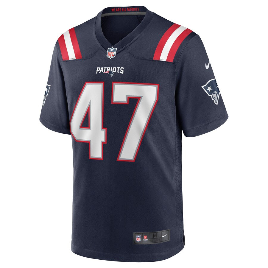 New England Patriots Jakob Johnson NFL jersey front view