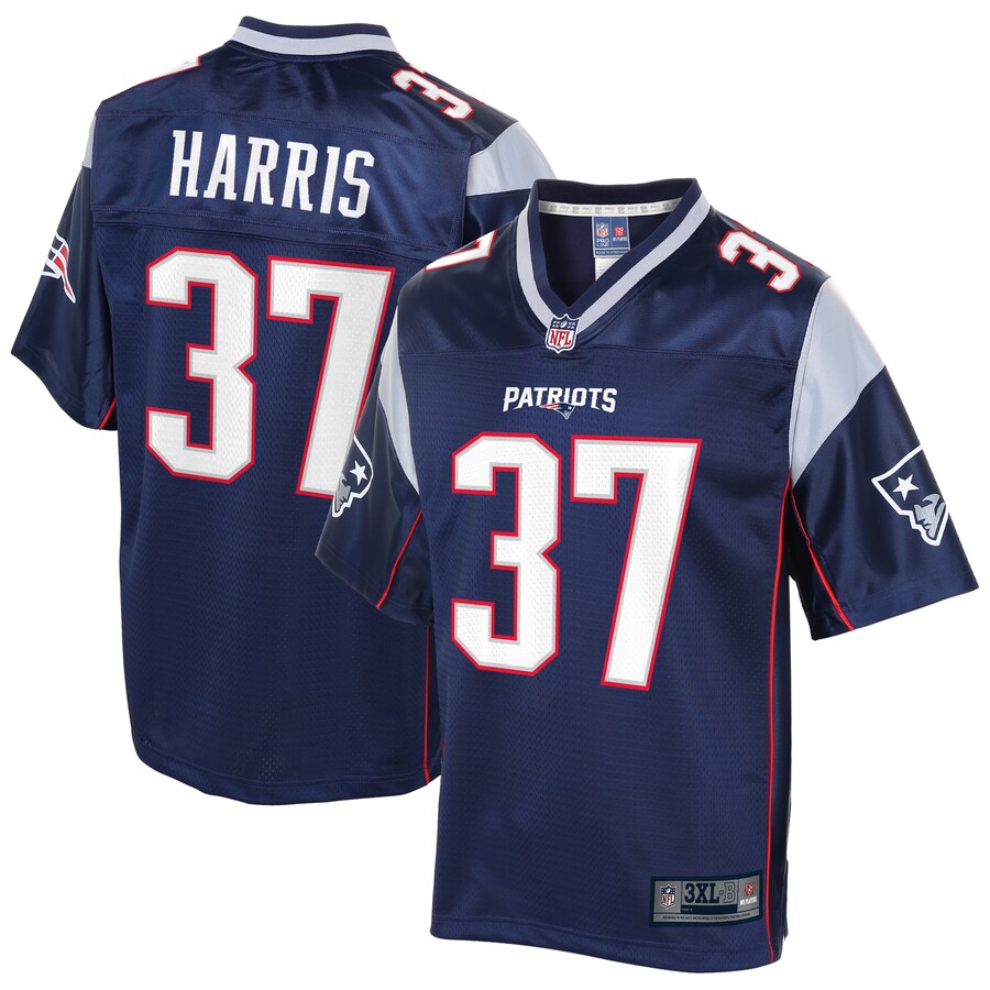 New England Patriots Damien Harris Big Tall NFL jersey front view
