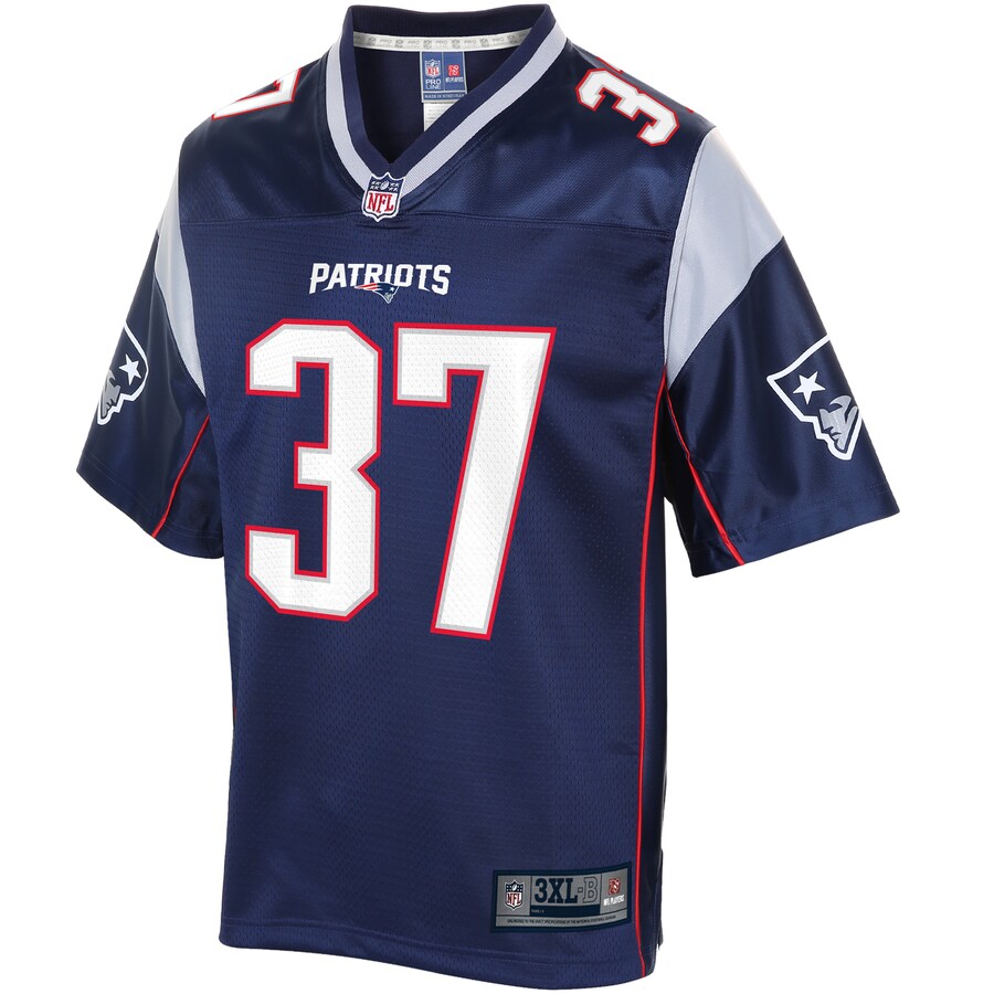 New England Patriots Damien Harris Big Tall NFL jersey front view