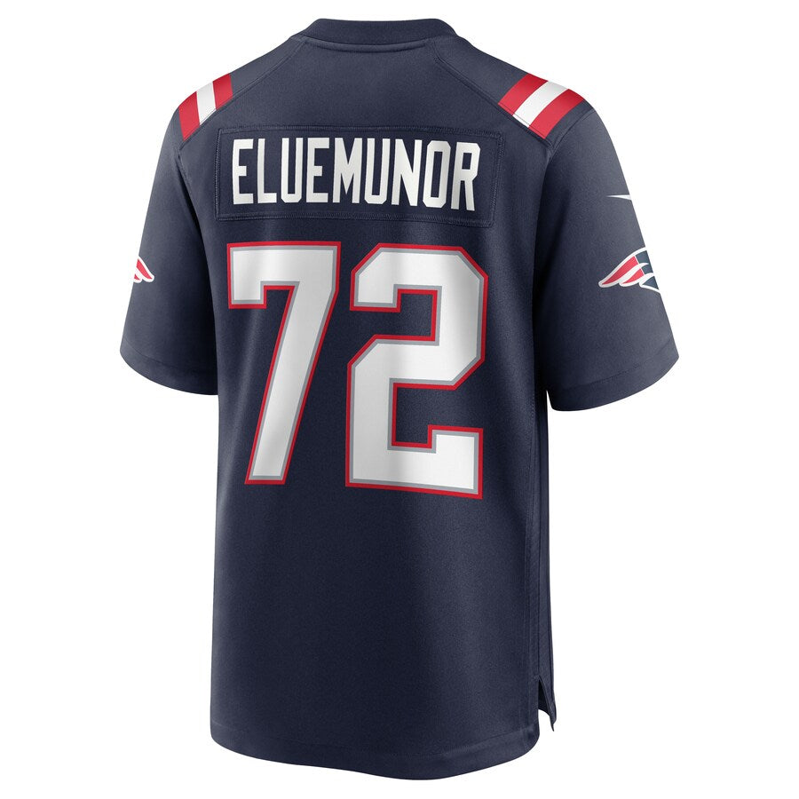 New England Patriots Jermaine Eluemunor NFL jersey front view