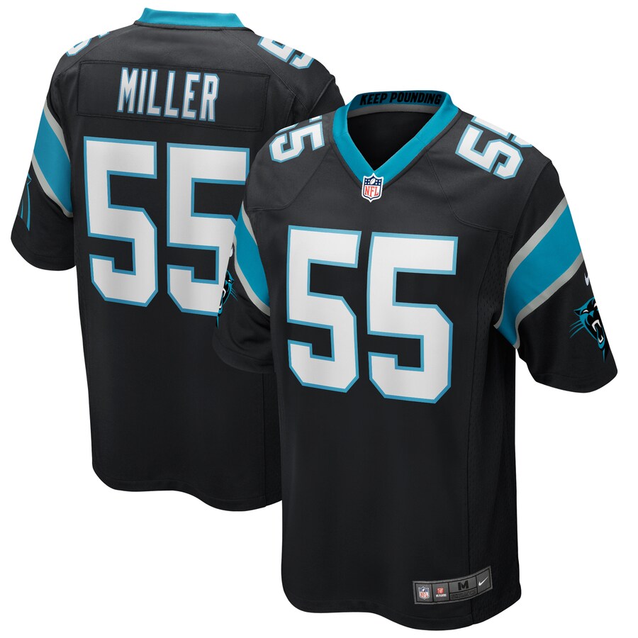 Carolina Panthers Christian Miller NFL jersey front view