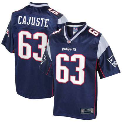 New England Patriots Yodny Cajuste Big Tall NFL jersey front view