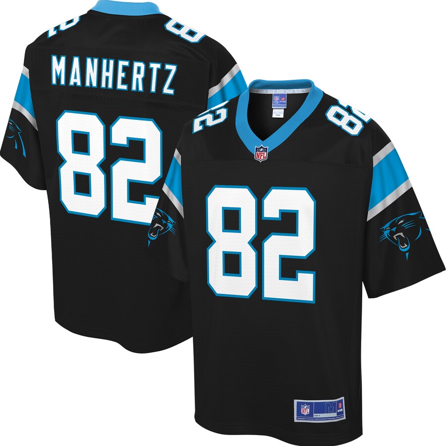 Carolina Panthers Chris Manhertz Big Tall NFL jersey front view