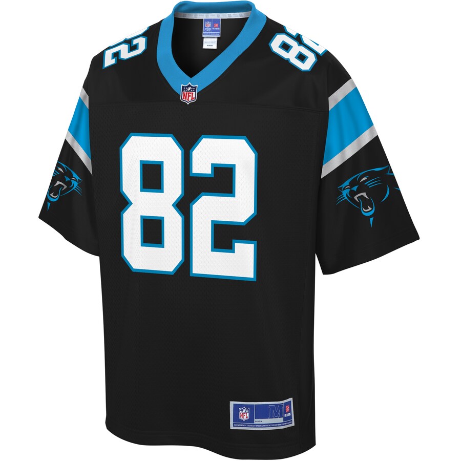 Carolina Panthers Chris Manhertz Big Tall NFL jersey front view