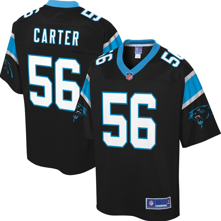 Carolina Panthers Jermaine Carter Big Tall NFL jersey front view