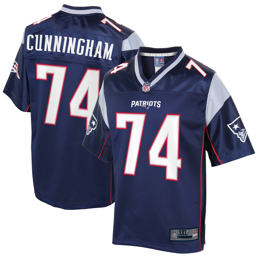 New England Patriots Korey Cunningham Big Tall NFL jersey front view