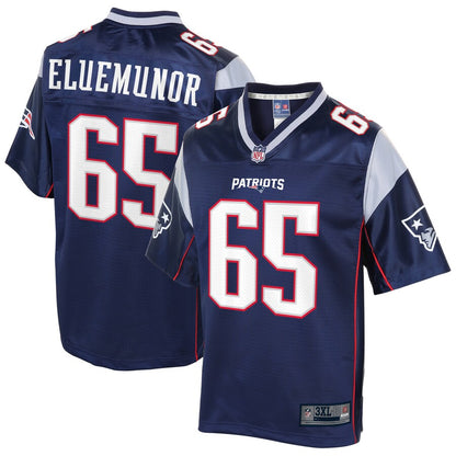 New England Patriots Jermaine Eluemunor Big Tall NFL jersey front view