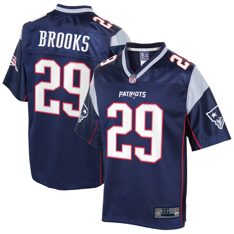 New England Patriots Nate Brooks Big Tall NFL jersey front view