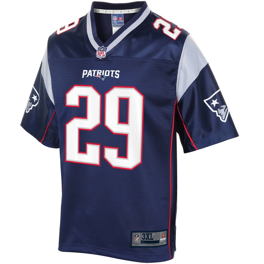 New England Patriots Nate Brooks Big Tall NFL jersey front view