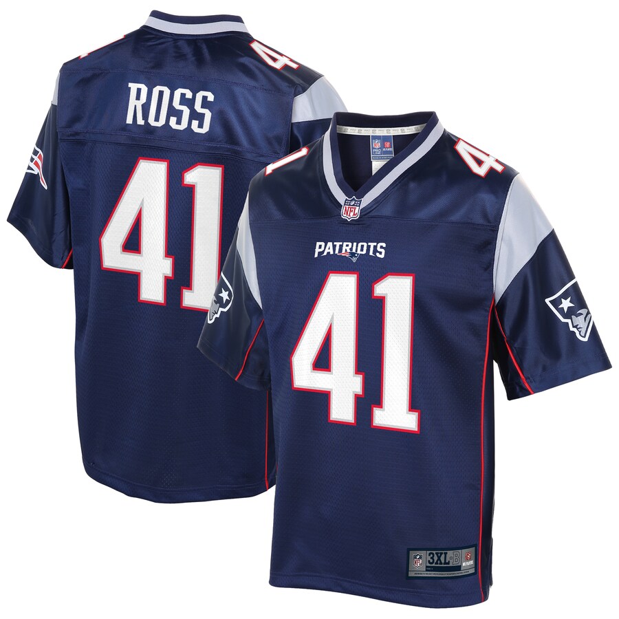 New England Patriots Dangelo Ross Big Tall NFL jersey front view