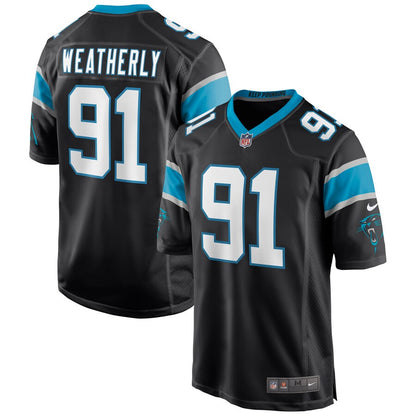 Carolina Panthers Stephen Weatherly NFL jersey front view