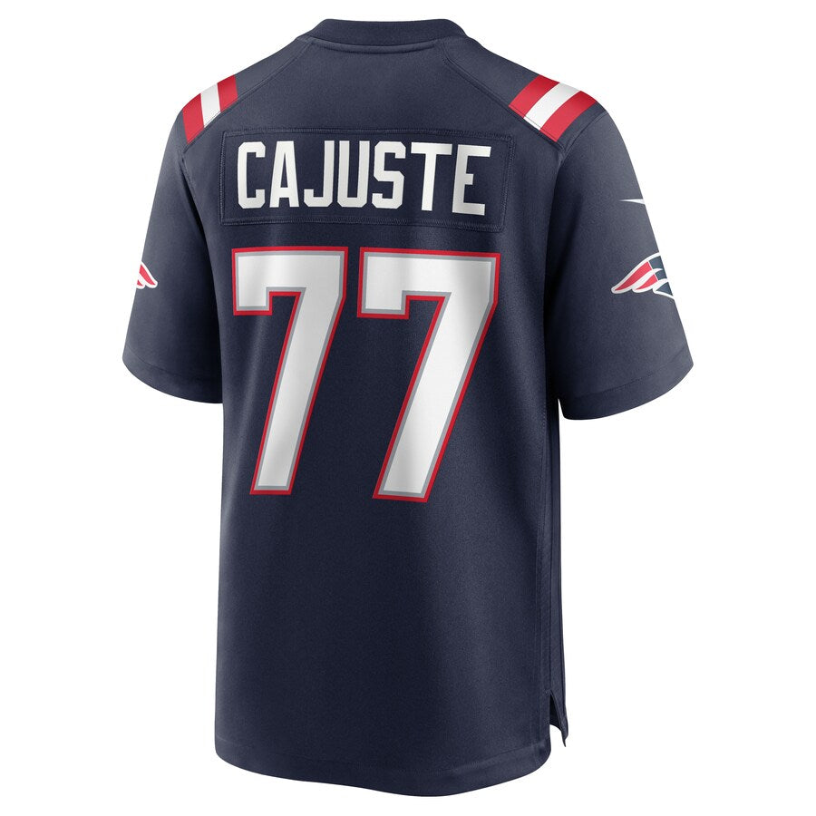New England Patriots Yodny Cajuste NFL jersey front view