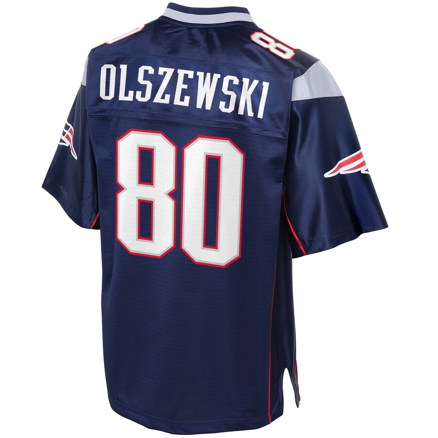 New England Patriots Gunner Olszewski Big Tall NFL jersey front view