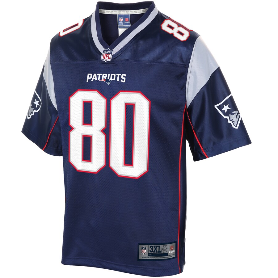 New England Patriots Gunner Olszewski Big Tall NFL jersey front view