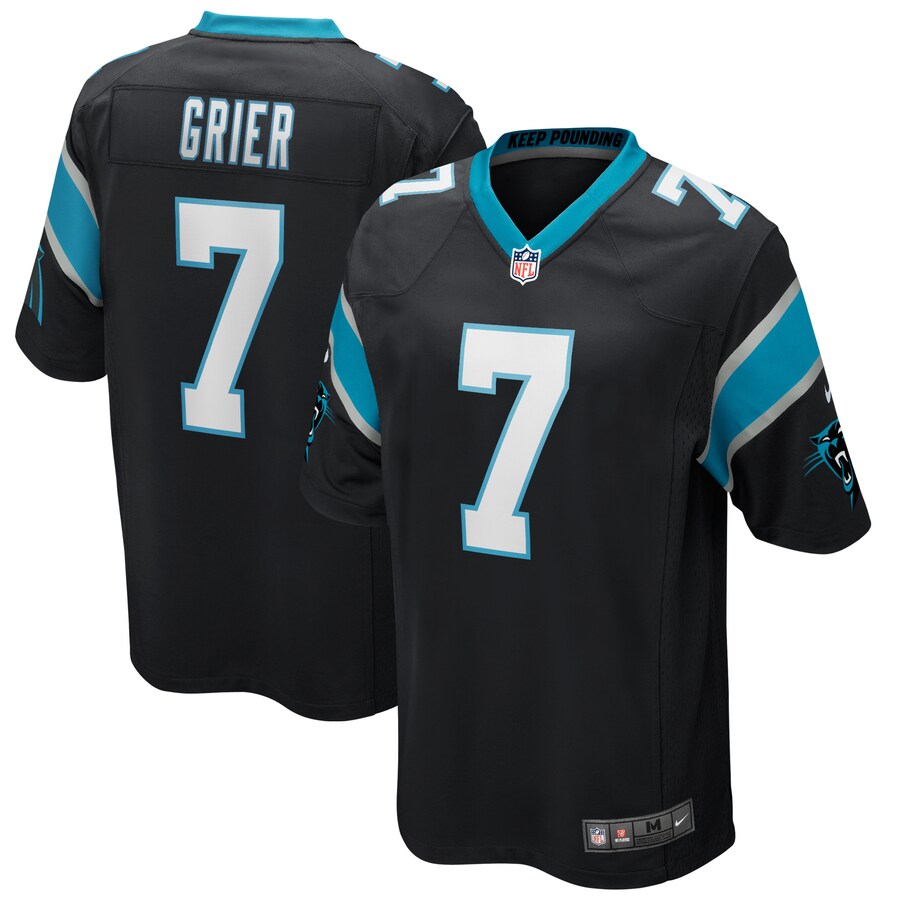 Carolina Panthers Will Grier NFL jersey front view