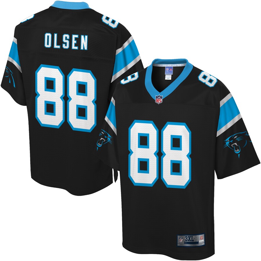 Carolina Panthers Greg Olsen Big Tall NFL jersey front view