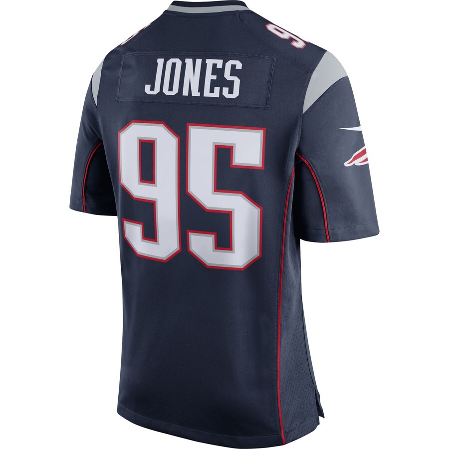 New England Patriots Chandler Jones Bluesilver NFL jersey front view