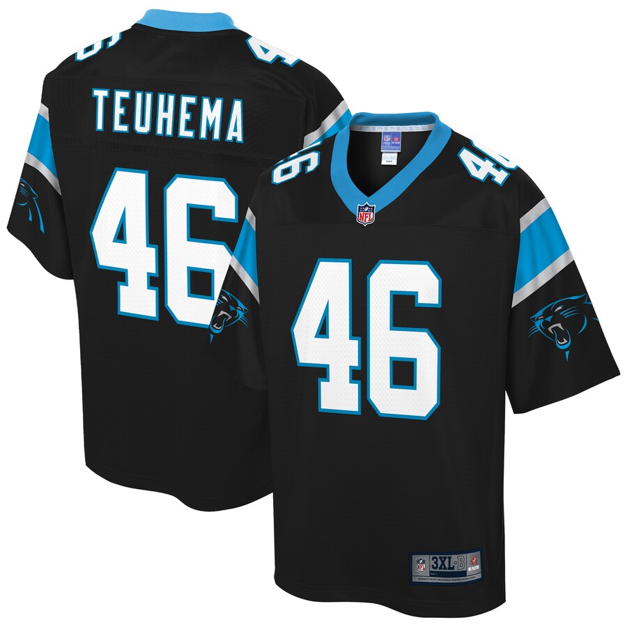 Carolina Panthers Sione Teuhema Big Tall NFL jersey front view