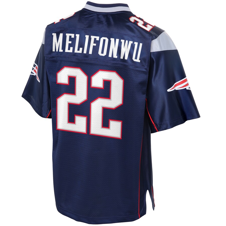 New England Patriots Obi Melifonwu Big Tall NFL jersey front view