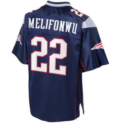 New England Patriots Obi Melifonwu Big Tall NFL jersey front view