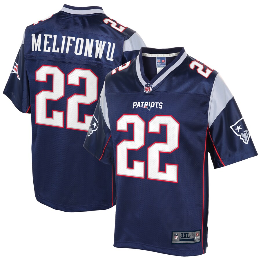New England Patriots Obi Melifonwu Big Tall NFL jersey front view