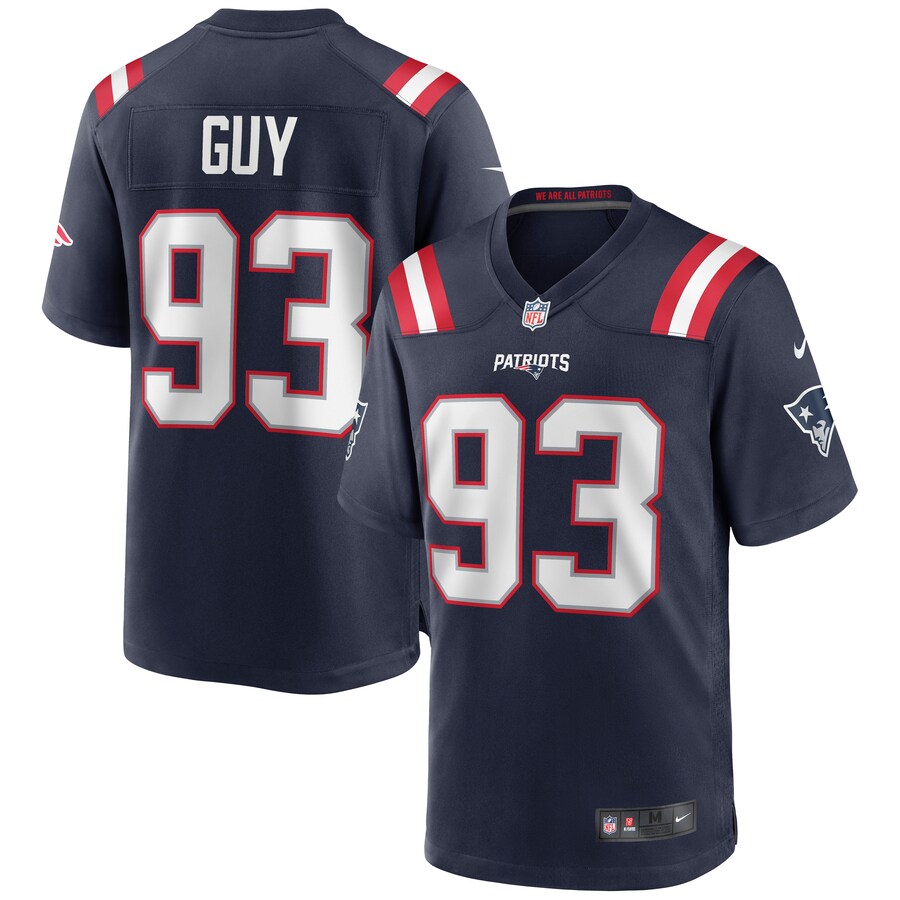 New England Patriots Lawrence Guy NFL jersey front view