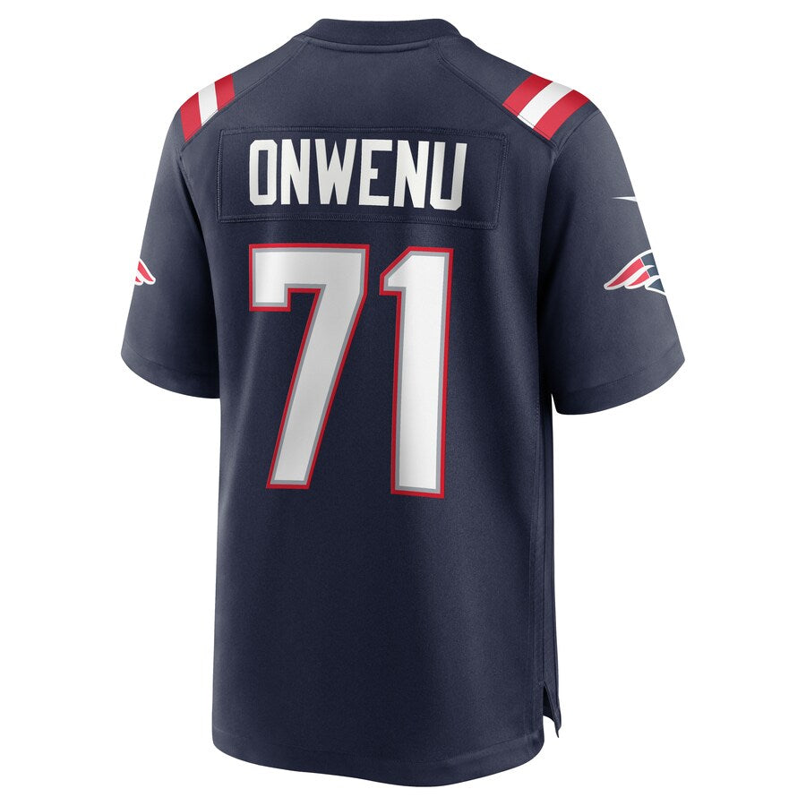 New England Patriots Mike Onwenu NFL jersey front view