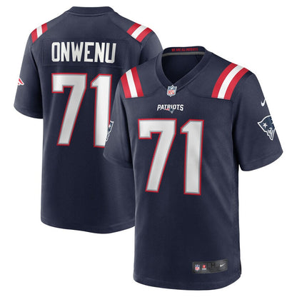 New England Patriots Mike Onwenu NFL jersey front view