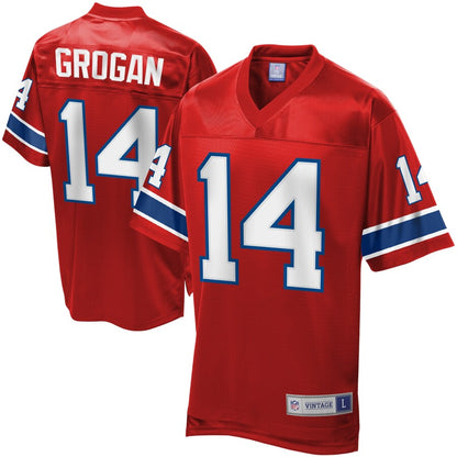 New England Patriots Steve Grogan NFL jersey front view