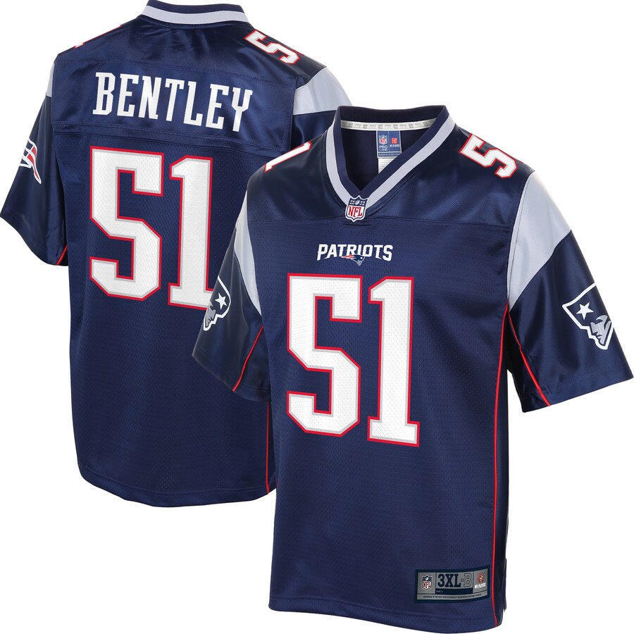 New England Patriots Jawhaun Bentley Big Tall NFL jersey front view