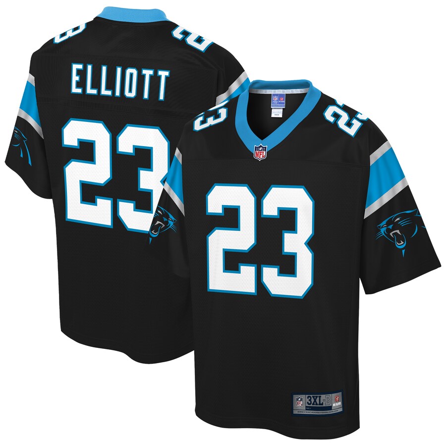 Carolina Panthers Javien Elliott Big Tall NFL jersey front view
