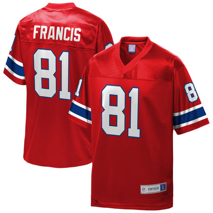 New England Patriots Russ Francis NFL jersey front view