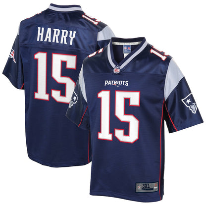 New England Patriots Nkeal Harry Big Tall NFL jersey front view