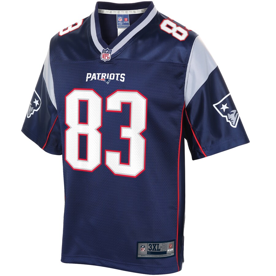 New England Patriots Matt Lacosse Big Tall NFL jersey front view