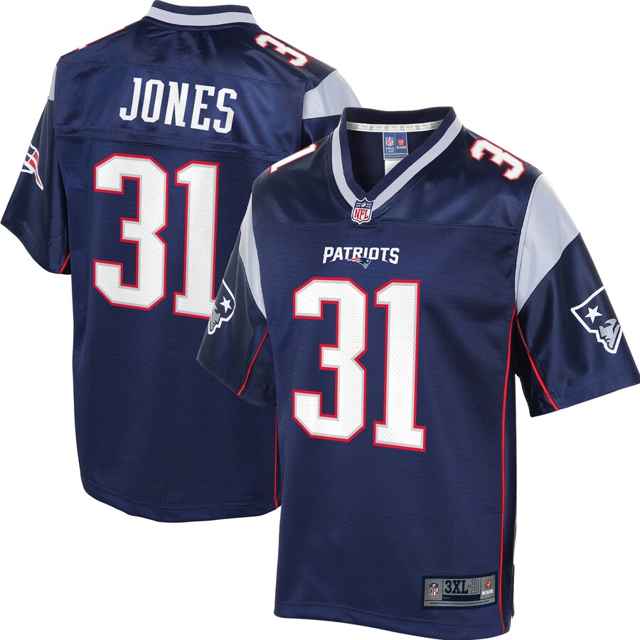 New England Patriots Jonathan Jones Big Tall NFL jersey front view