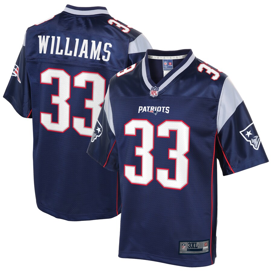 New England Patriots Joejuan Williams Big Tall NFL jersey front view