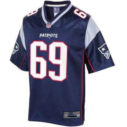 New England Patriots Shaq Mason Big Tall NFL jersey front view