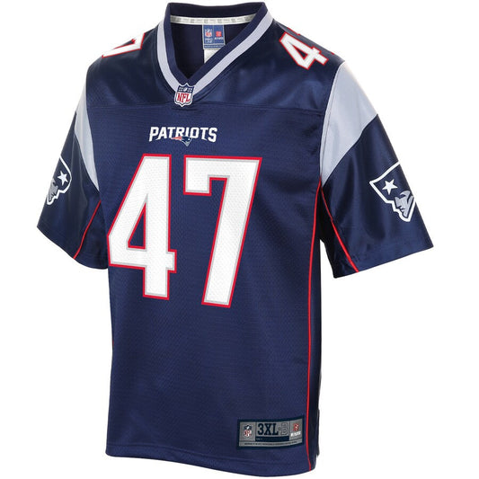 New England Patriots Jakob Johnson Big Tall NFL jersey front view