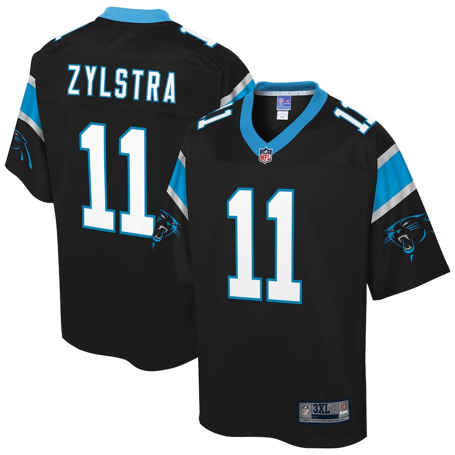 Carolina Panthers Brandon Zylstra Big Tall NFL jersey front view